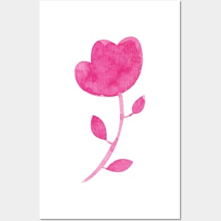 Flower scandinavian style Posters and Art